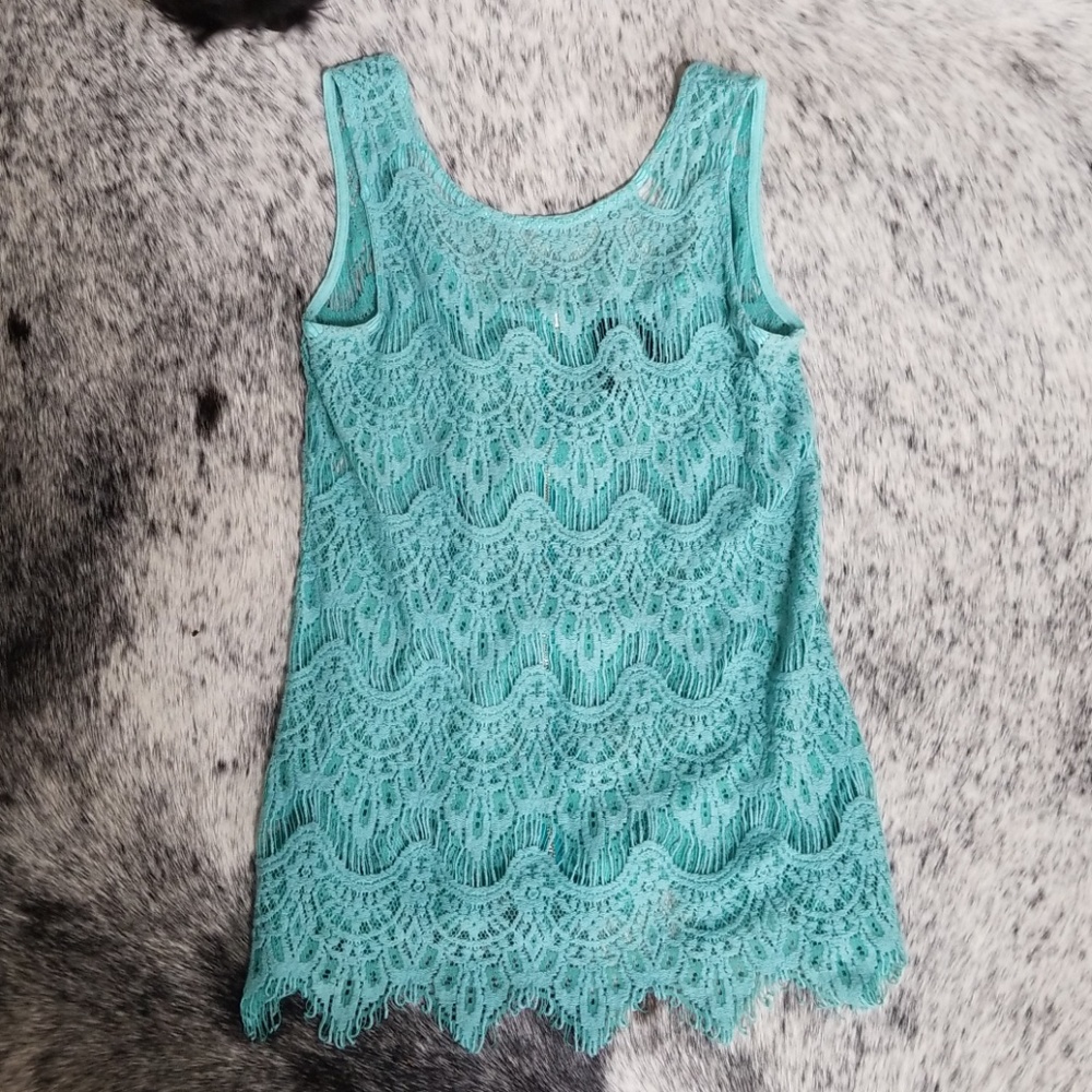 Buckle lace top
